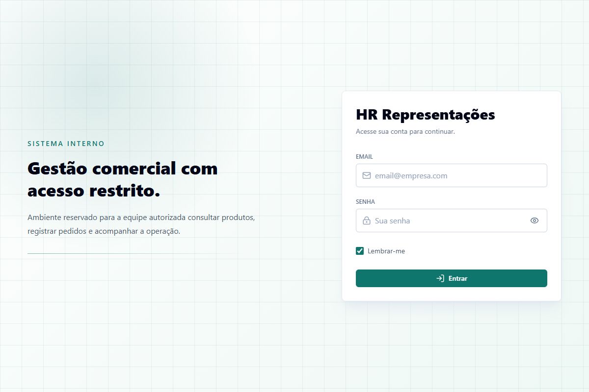 Página pública de HR Representações